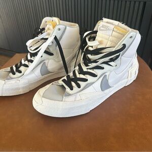 Nike x Sacai Blazer Mid White Grey Colorway